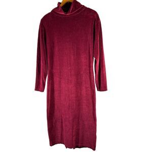 Passport‎ Of Pier 1 Imports Dress Women's L Velvet Maroon Victorian Whimsical